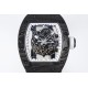 Richard Mille - RM055 NTPT/RU White Rehaut on Black Rubber Strap ZF RMUL2 Super Clone(New Rubber Strap)
