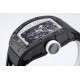 Richard Mille - RM055 NTPT/RU White Rehaut on Black Rubber Strap ZF RMUL2 Super Clone(New Rubber Strap)