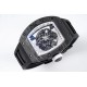 Richard Mille - RM055 NTPT/RU White Rehaut on Black Rubber Strap ZF RMUL2 Super Clone(New Rubber Strap)