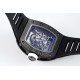 Richard Mille - RM055 NTPT/RU White Rehaut on Black Rubber Strap ZF RMUL2 Super Clone(New Rubber Strap)