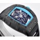 Richard Mille - RM055 NTPT/RU Blue Rehaut on Black Rubber Strap ZF RMUL2 Super Clone(New Rubber Strap)