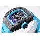 Richard Mille - RM055 NTPT/RU Blue Rehaut on Blue Rubber Strap ZF RMUL2 Super Clone(New Rubber Strap)