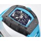 Richard Mille - RM055 NTPT/RU Blue Rehaut on Blue Rubber Strap ZF RMUL2 Super Clone(New Rubber Strap)