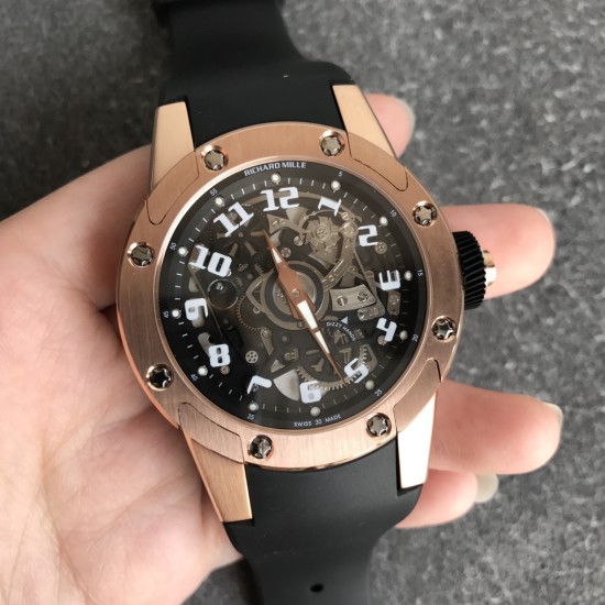 Richard Mille - RM63-01 Dizzy Hands 42.7mm RG/RU Skeleton Dial V9F Automatic