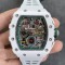 Richard Mille - RM11-03 44.5mm Auto Flyback Chrono Ceramic Case Rubber Strap KVF A7750 Super Clone