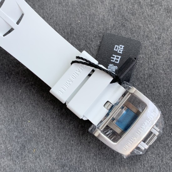 Richard Mille - RM11-03 44.5mm Auto Flyback Chrono Ceramic Case Rubber Strap KVF A7750 Super Clone