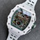 Richard Mille - RM11-03 44.5mm Auto Flyback Chrono Ceramic Case Rubber Strap KVF A7750 Super Clone