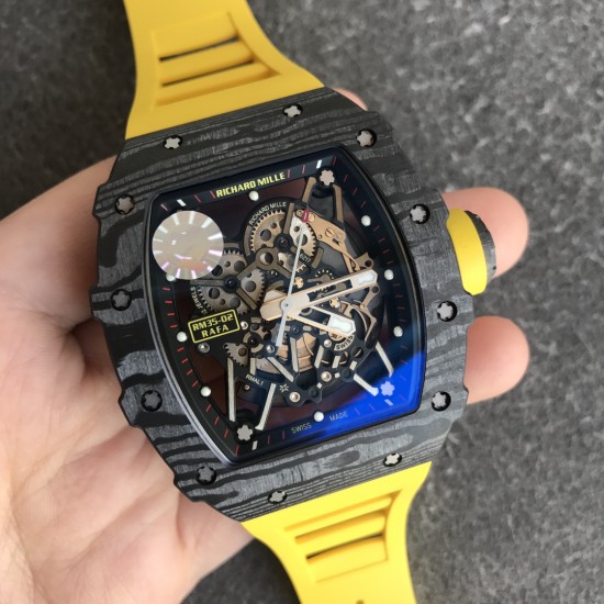 Richard Mille - RM35-02 42.7mm Carbon/RU Skeleton Dial ZF RMUL3 Super Clone
