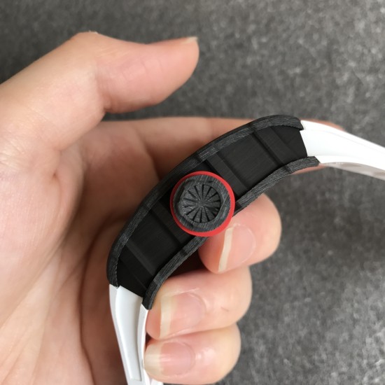 Richard Mille - RM35-02 42.7mm Carbon Case Rubber Strap Skeleton Dial ZF RMUL3 Super Clone