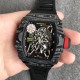 Richard Mille - RM35-02 42.7mm Carbon Case Rubber Strap Skeleton Dial ZF RMUL3 Super Clone