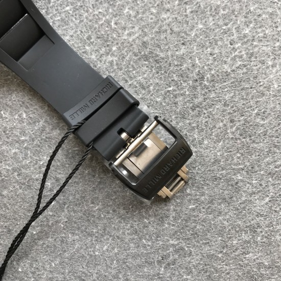 Richard Mille - RM35-02 42.7mm Carbon Case Rubber Strap Skeleton Dial ZF RMUL3 Super Clone