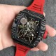 Richard Mille - RM35-02 42.7mm Carbon Case Rubber Strap Skeleton Dial ZF RMUL3 Super Clone