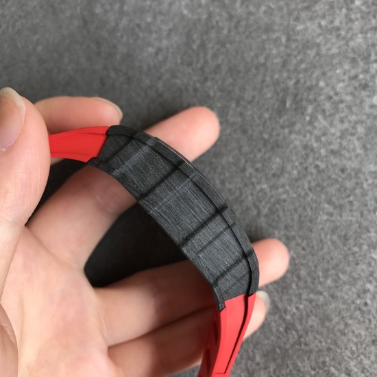 Richard Mille - RM35-02 42.7mm Carbon Case Rubber Strap Skeleton Dial ZF RMUL3 Super Clone