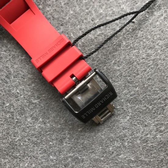 Richard Mille - RM35-02 42.7mm Carbon Case Rubber Strap Skeleton Dial ZF RMUL3 Super Clone