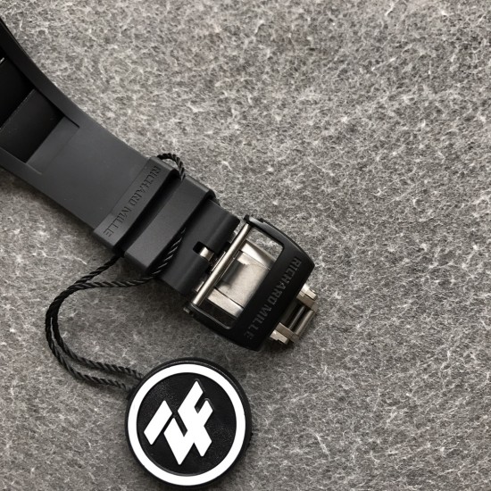 Richard Mille - RM52-01 42.7 Black Ceramic Case Black Rubber Strap Skeleton Skull Dial ZF Manual Movement