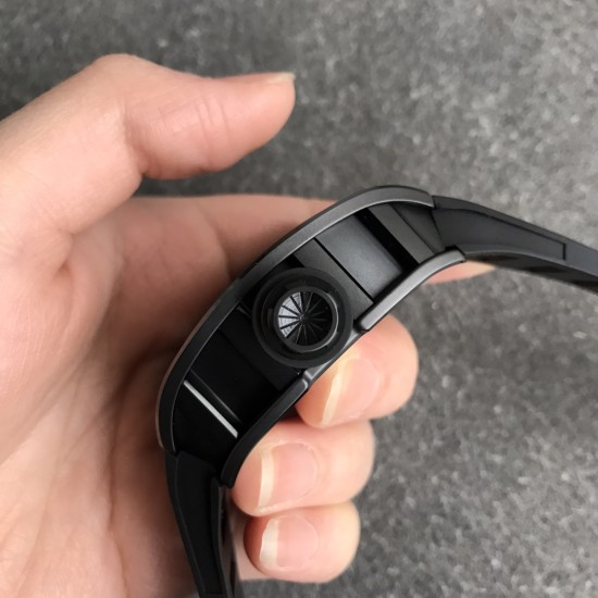 Richard Mille - RM52-01 42.7 Black Ceramic Case Black Rubber Strap Skeleton Rose Gold Skull Dial ZF Manual Movement