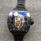 Richard Mille - RM52-01 42.7 Black Ceramic Case Black Rubber Strap Skeleton Rose Gold Skull Dial ZF Manual Movement