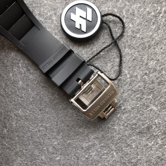 Richard Mille - RM052 42.7 Titanium Case Black Rubber Strap Skeleton Skull Dial ZF Manual Movement