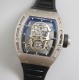 Richard Mille - RM052 42.7 Titanium Case Black Rubber Strap Skeleton Skull Dial ZF Manual Movement