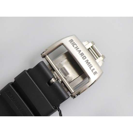 Richard Mille - RM052 42.7 Titanium Case Black Rubber Strap Skeleton Skull Dial ZF Manual Movement