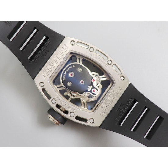 Richard Mille - RM052 42.7 Titanium Case Black Rubber Strap Skeleton Skull Dial ZF Manual Movement