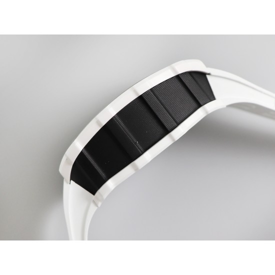 Richard Mille - RM11-03LMC 44.5mm Auto Flyback Chrono Ceramic Case Rubber Strap KVF A7750 Super Clone