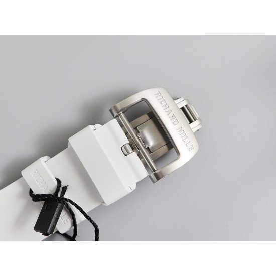 Richard Mille - RM11-03LMC 44.5mm Auto Flyback Chrono Ceramic Case Rubber Strap KVF A7750 Super Clone