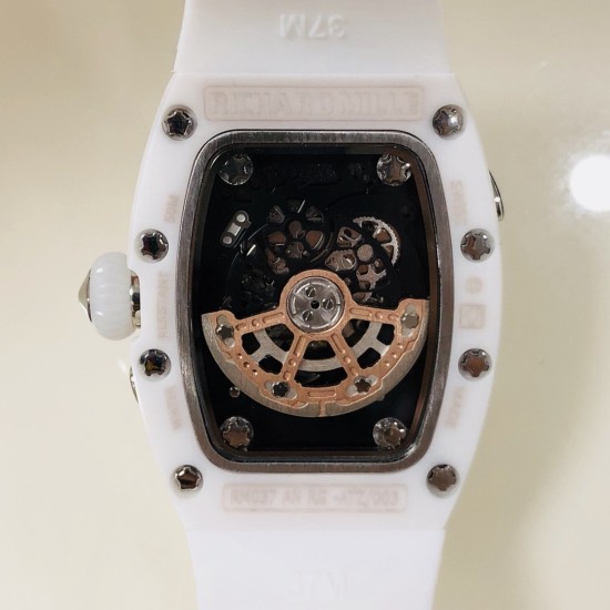Richard Mille - RM037 31mm Ladies Watch Ceramic Case Diamonds Skeleton Dial Automatic Movement