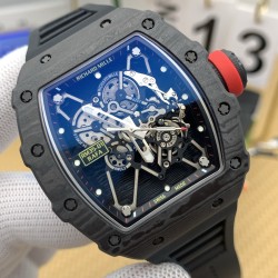 Richard Mille - RM35-01 44.5mm  Americas Black NTPT /RU Skeleton Dial on Black Strap ZF RMUL3