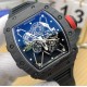 Richard Mille - RM35-01 44.5mm  Americas Black NTPT /RU Skeleton Dial on Black Strap ZF RMUL3