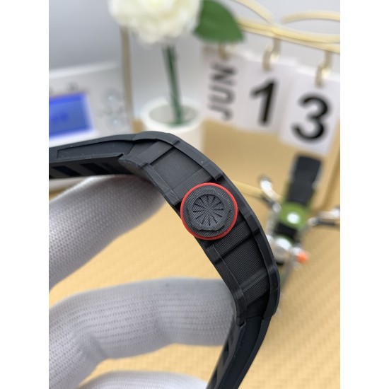 Richard Mille - RM35-01 44.5mm  Americas Black NTPT /RU Skeleton Dial on Black Strap ZF RMUL3