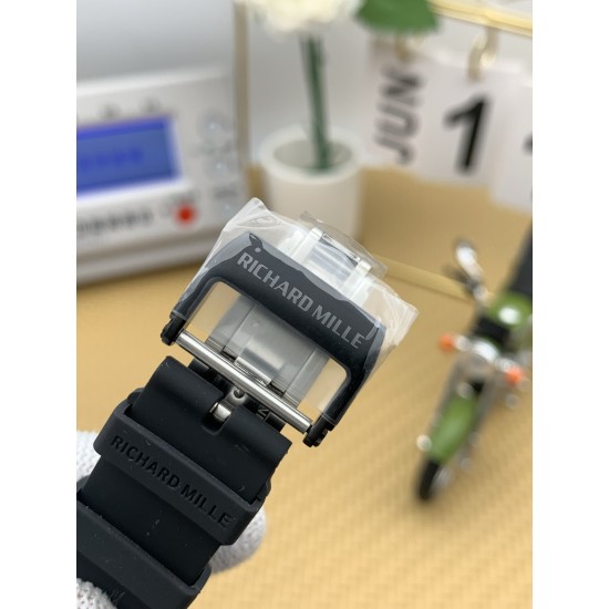 Richard Mille - RM055 43mm Black Cer/RU Skeleton Black Dial APSF RMUL2 Super Clone