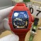 Richard Mille RM35-02 43mm Carbon Case Skeleton Dial With Red Rubber Strap ZF Clone RMUL2