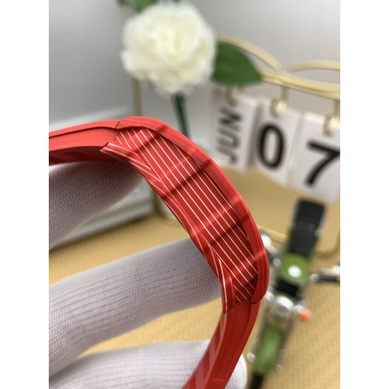 Richard Mille RM35-02 43mm Carbon Case Skeleton Dial With Red Rubber Strap ZF Clone RMUL2