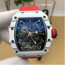 Richard Mille- RM35-01 Americas White NTPT/RU Skeleton Dial on Red Nylon Strap BBSF RMUL3 Super Clone