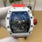 Richard Mille- RM35-01 Americas White NTPT/RU Skeleton Dial on Red Nylon Strap BBSF RMUL3 Super Clone