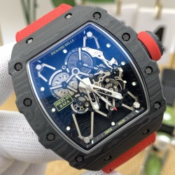 Richard Mille - RM35-01 44.5mm Skeleton NTPT Dial on Red Strap BBSF RMUL3 Super Clone