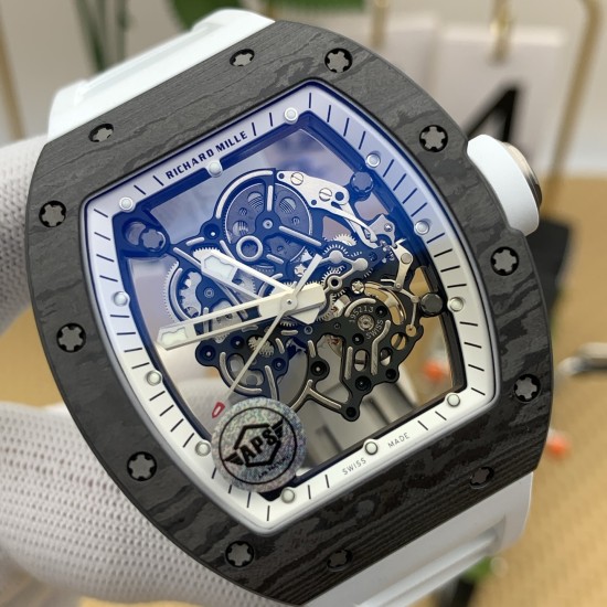 Richard Mille - RM055 42.7mm White Crown NTPT/RU Skeleton Dial APS RMUL2 Super Clone
