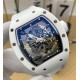 Richard Mille - RM055 43mm White Cer/RU Skeleton Black Dial APSF RMUL2 Super Clone