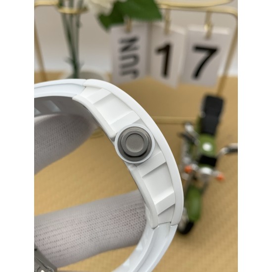 Richard Mille - RM055 43mm White Cer/RU Skeleton Black Dial APSF RMUL2 Super Clone