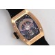Richard Mille - RM07-01 Ladies 31.5mm RG Black Full Square Diamonds Case on Black Rubber ZF CRMA2