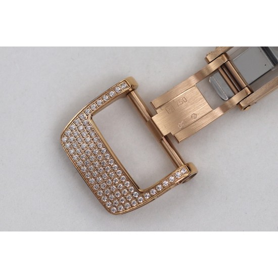 Richard Mille - RM07-01 Ladies 31.5mm RG Black Full Square Diamonds Case on Black Rubber ZF CRMA2