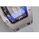 Richard Mille - RM07-01 Ladies 31.5mm Mop Full Diamonds Case on White Rubber ZF CRMA2