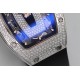 Richard Mille - RM07-01 Ladies 31.5mm Black Full Diamonds Case on Black Rubber ZF CRMA2