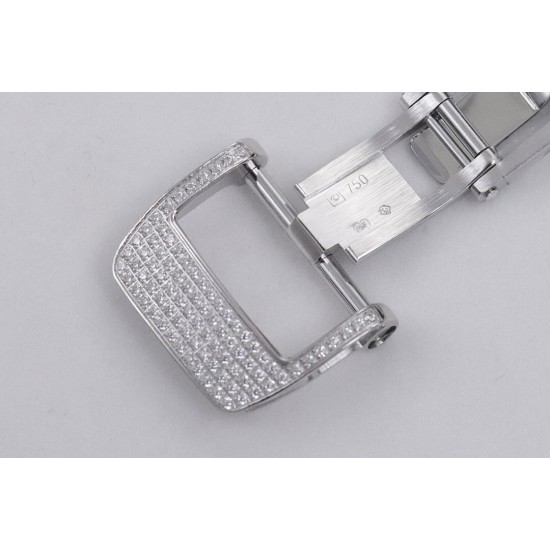 Richard Mille - RM07-01 Ladies 31.5mm Red Full Square Diamonds Case on Black Rubber ZF CRMA2