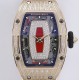 Richard Mille - RM07-01 Ladies 31.5mm RG Red Diamonds Sketelon Dial on Red Rubber ZF CRMA2