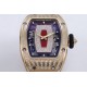 Richard Mille - RM07-01 Ladies 31.5mm RG Red Diamonds Sketelon Dial on Red Rubber ZF CRMA2