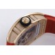 Richard Mille - RM07-01 Ladies 31.5mm RG Red Diamonds Sketelon Dial on Red Rubber ZF CRMA2