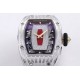 Richard Mille - RM07-01 Ladies 31.5mm Red Diamonds Sketelon Dial on Red Rubber ZF CRMA2