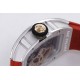 Richard Mille - RM07-01 Ladies 31.5mm Red Diamonds Sketelon Dial on Red Rubber ZF CRMA2